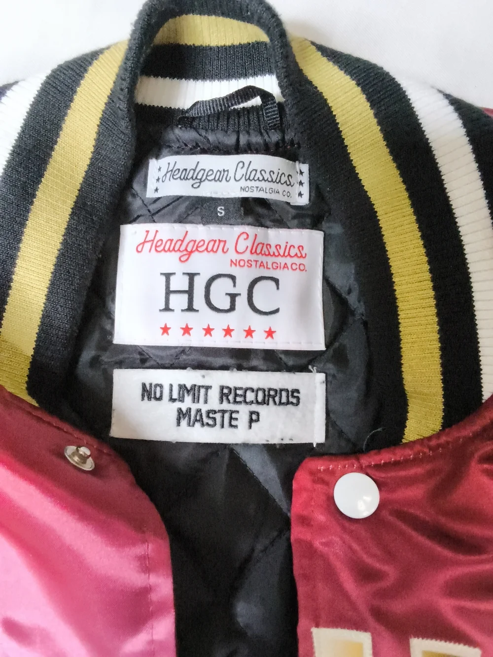 Kids Satin Bomber Jacket - Red & Black, No Limit Records